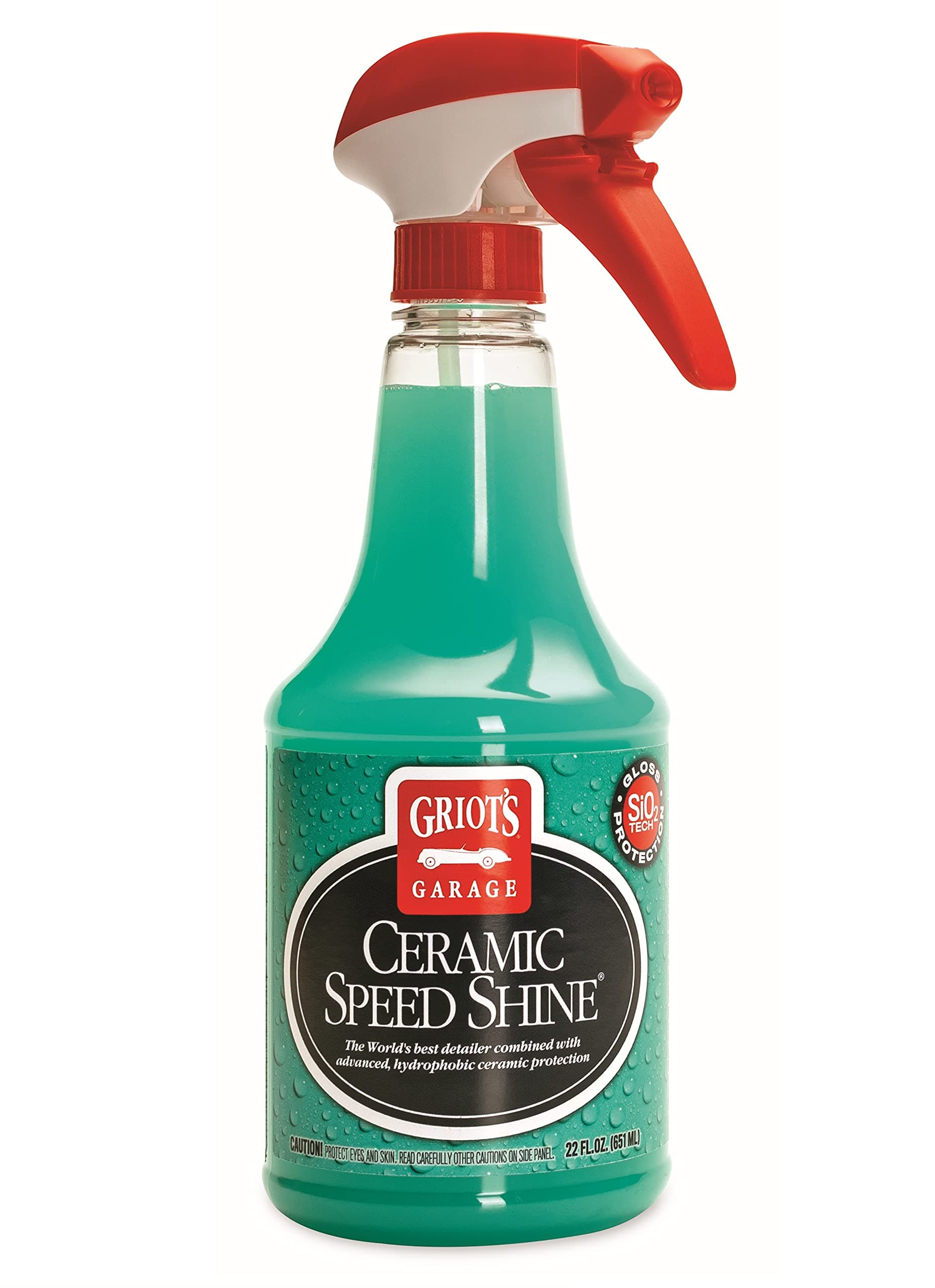 Griot's Garage Ceramic Speed Shine Detail Spray for Car Detailing, Provides a High-Gloss Finish and Extends Life of Coatings, 10945, 22 oz 22oz