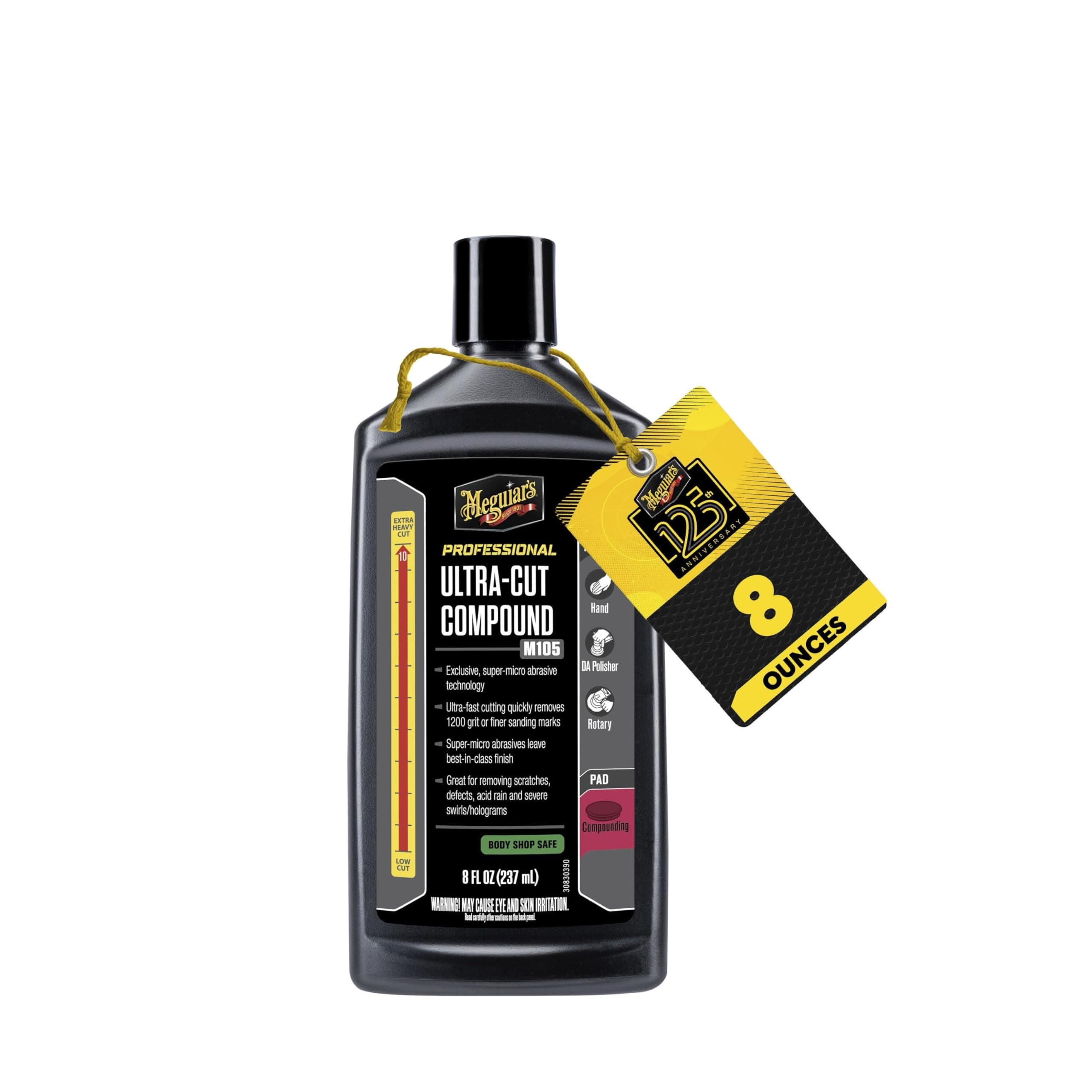 Meguiar's M105 Mirror Glaze Ultra-Cut Compound (8 oz)