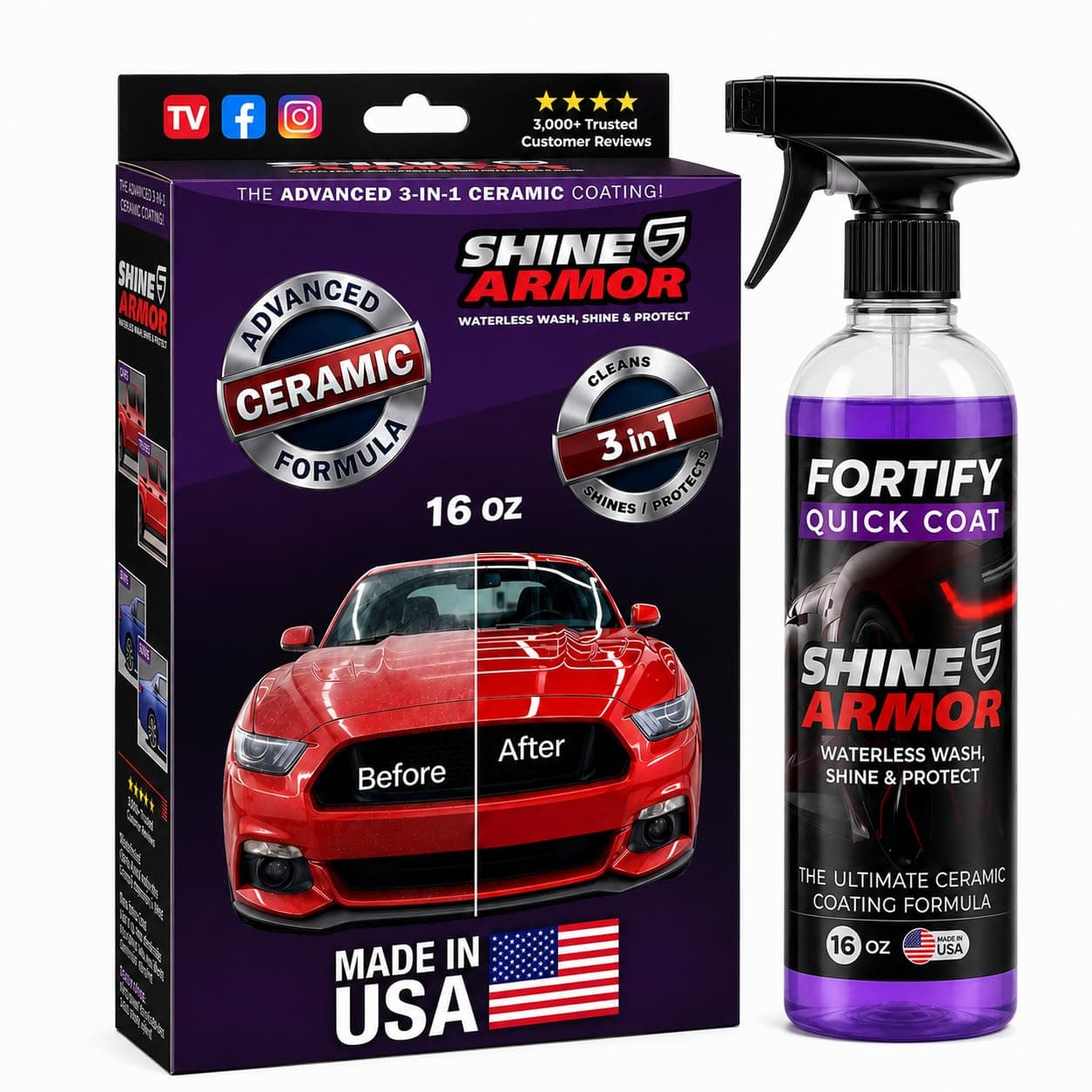 Shine Armor Fortify Quick Coat 3-in-1 Ceramic Spray