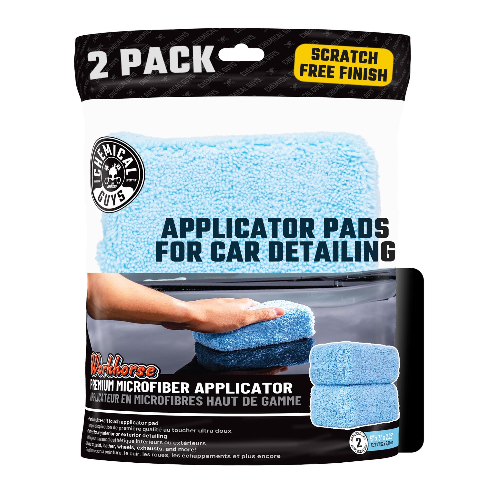 Chemical Guys Premium Microfiber Applicator Pads (2-Pack)