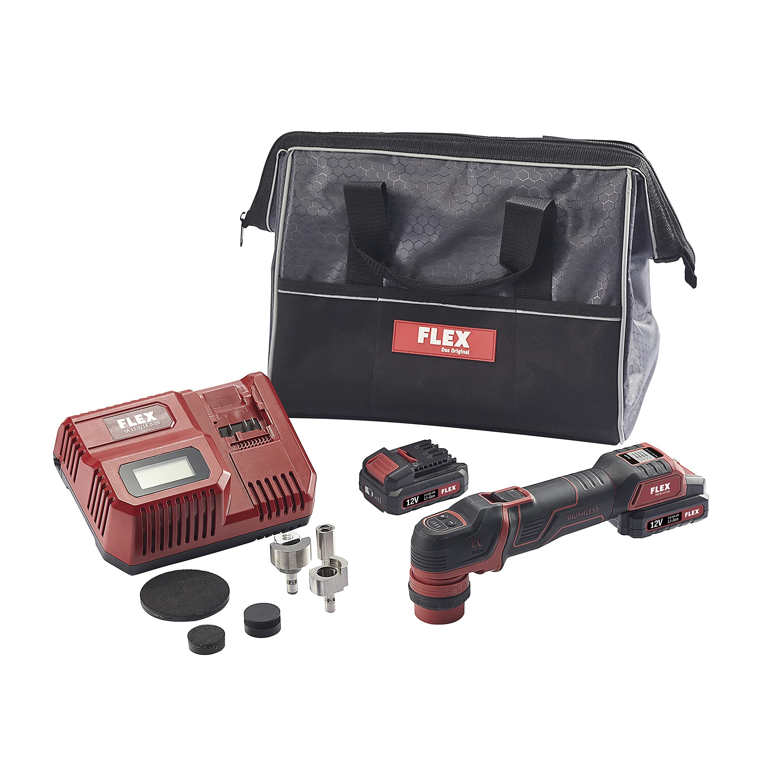 FLEX PXE 80 12.0-EC Cordless Mini Polisher Set